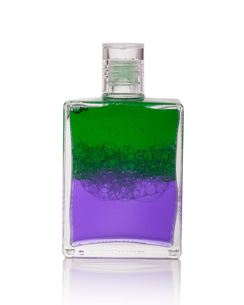Aura-Soma Equilibrium B17 Hoffnung Aura-Soma Equilibrium Flasche B17 Name der Flasche: Hoffnung: Grün über Violett. Eine zweischichtige Glasflasche mit klarem Deckel.