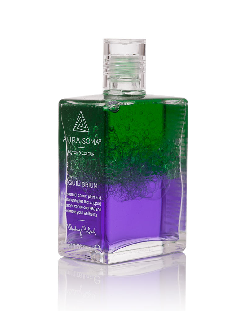 Aura-Soma Equilibrium B17 Hoffnung Aura-Soma Equilibrium Flasche B17 Name der Flasche: Hoffnung: Grün über Violett. Eine zweischichtige Glasflasche mit klarem Deckel.