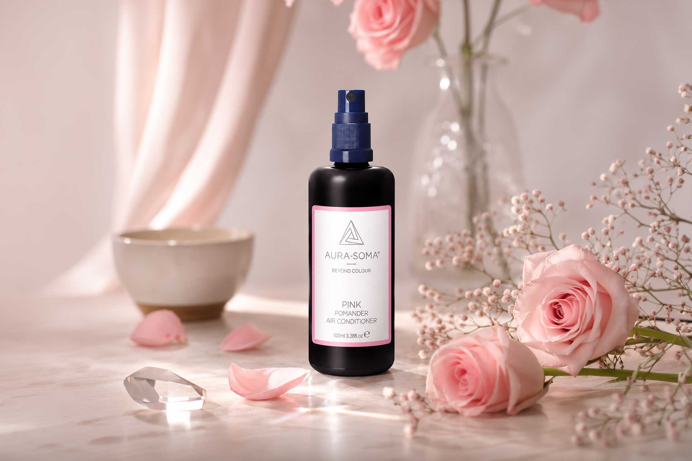 Aura-Soma Pomander Raumspray Pink als Duftbegleiter für Räume
