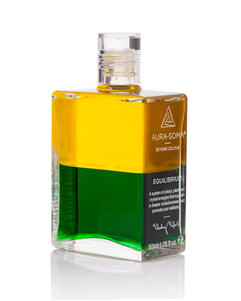 Aura-Soma Equilibriumflasche B07 Aura-Soma Equilibrium Flasche B007 Der Garten von Gethsemane: Rot über Rot. Eine zweischichtige Glasflasche mit klarem Deckel.