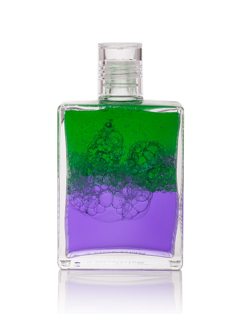 Aura-Soma Equilibrium B17 Hoffnung Aura-Soma Equilibrium Flasche B17 Name der Flasche: Hoffnung: Grün über Violett. Eine zweischichtige Glasflasche mit klarem Deckel.