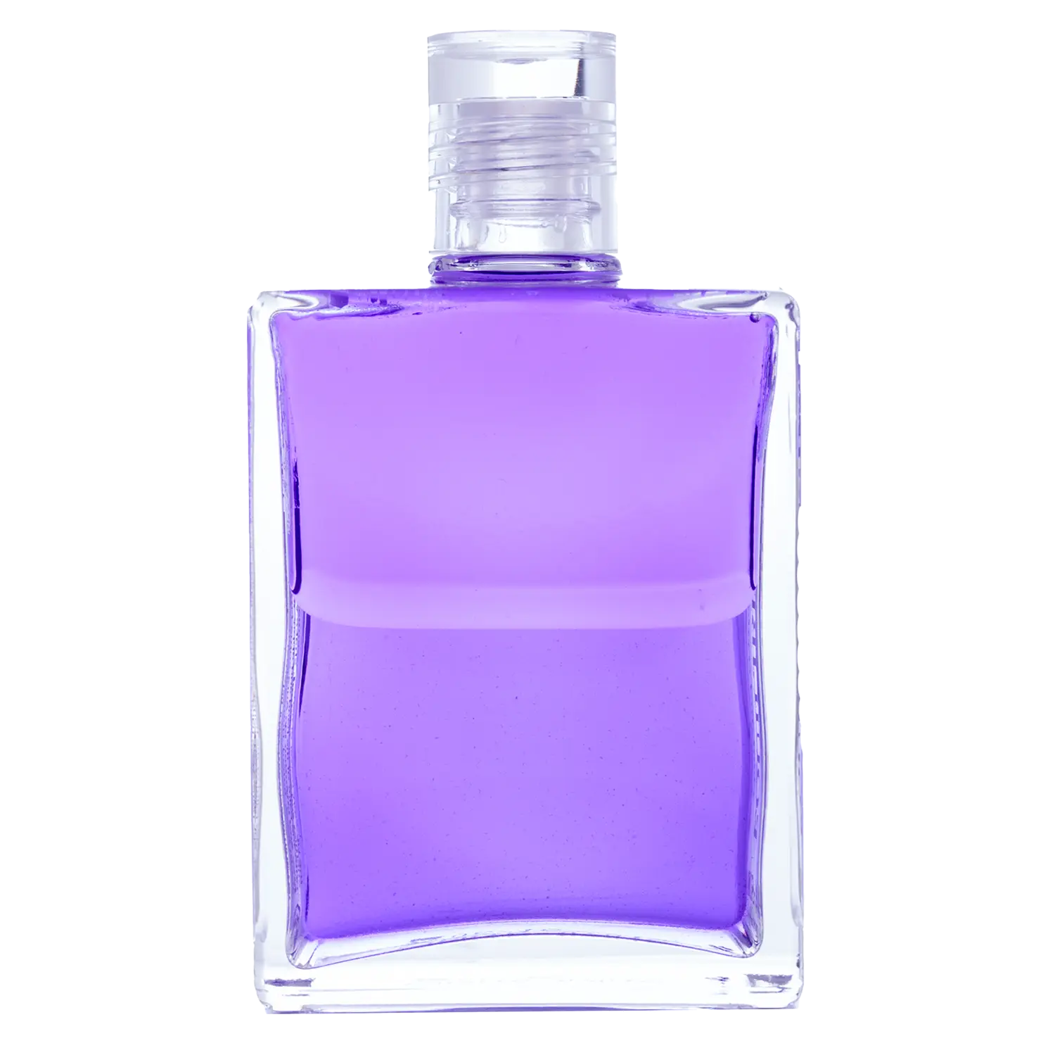 Aura-Soma Equilibrium Flasche B16 Name der Flasche: Das violette Gewand: Violett über Violett. Eine zweischichtige Glasflasche mit klarem Deckel.