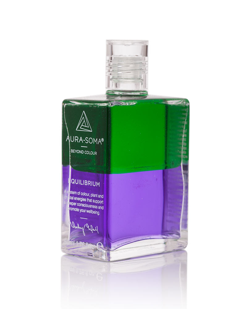 Aura-Soma Equilibrium B17 Hoffnung Aura-Soma Equilibrium Flasche B17 Name der Flasche: Hoffnung: Grün über Violett. Eine zweischichtige Glasflasche mit klarem Deckel.