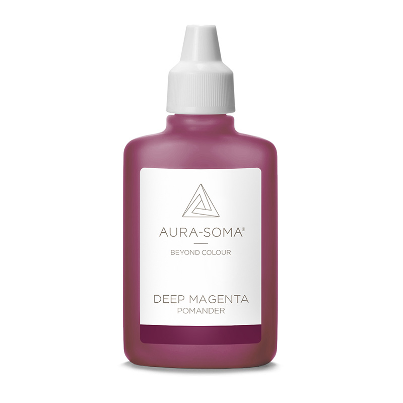 Aura-Soma Pomander Tiefmagenta als Ergänzung zur Equilibrium B119