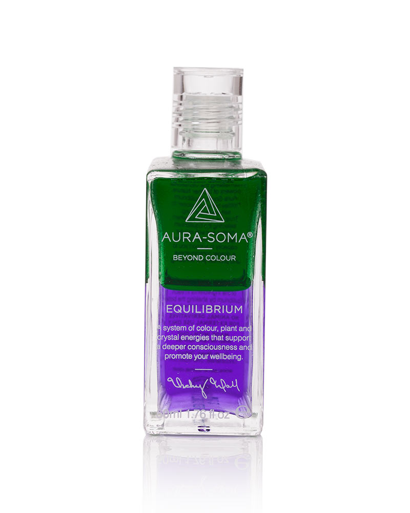 Aura-Soma Equilibrium B17 Hoffnung Aura-Soma Equilibrium Flasche B17 Name der Flasche: Hoffnung: Grün über Violett. Eine zweischichtige Glasflasche mit klarem Deckel.