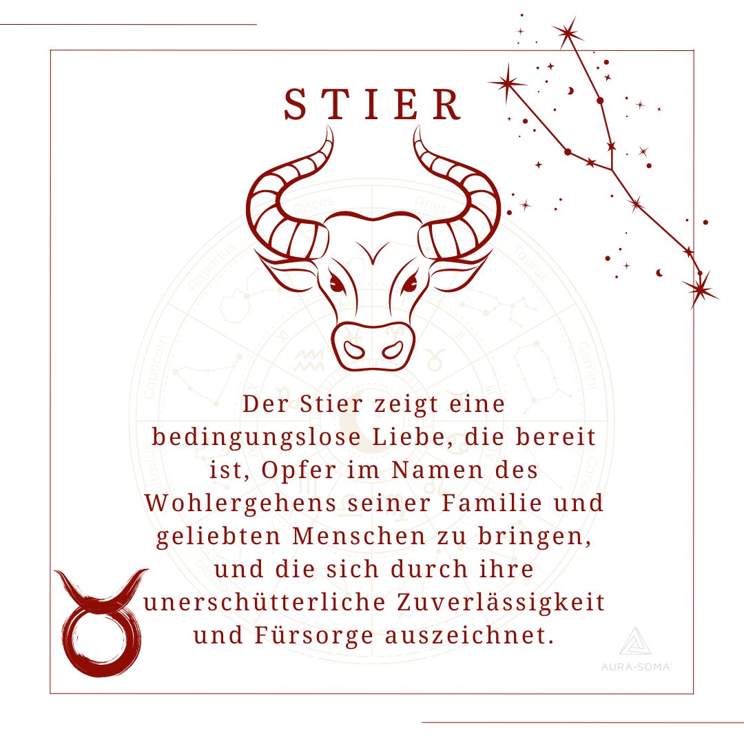 Sternzeichen-Stier_Aura_Soma Erforsche die kraftvolle Verbindung zwischen dem Sternzeichen Stier und Aura-Soma