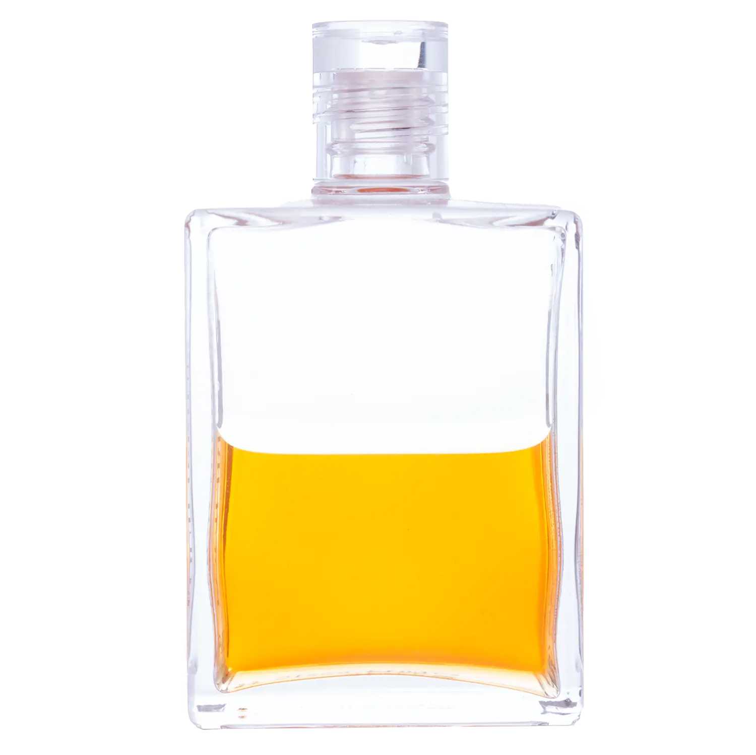 Aura-Soma Equilibrium Flasche B14 Name der Flasche: Weisheit des neuen Zeitalters: Klar über Gold. Eine zweischichtige Glasflasche mit klarem Deckel.