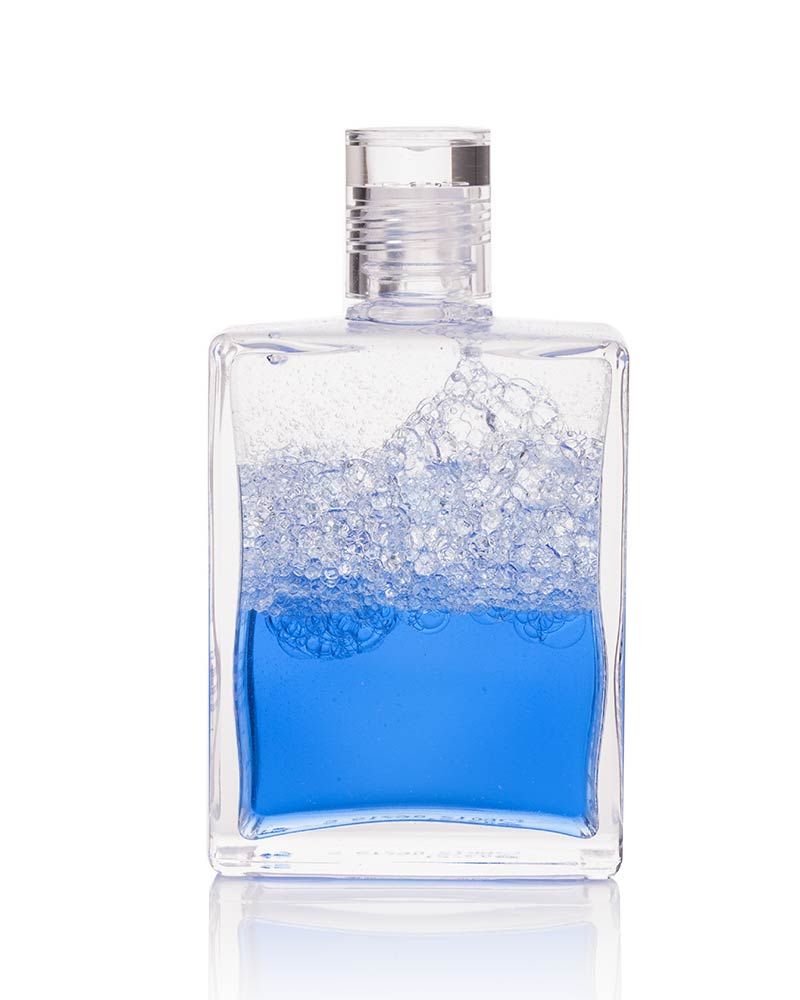 Aura-Soma Equilibrium B12 Friede in der neuen Zeit Aura-Soma Equilibrium Flasche B12 Name der Flasche: Friede in der neuen Zeit: Klar über Blau. Eine zweischichtige Glasflasche mit klarem Deckel.