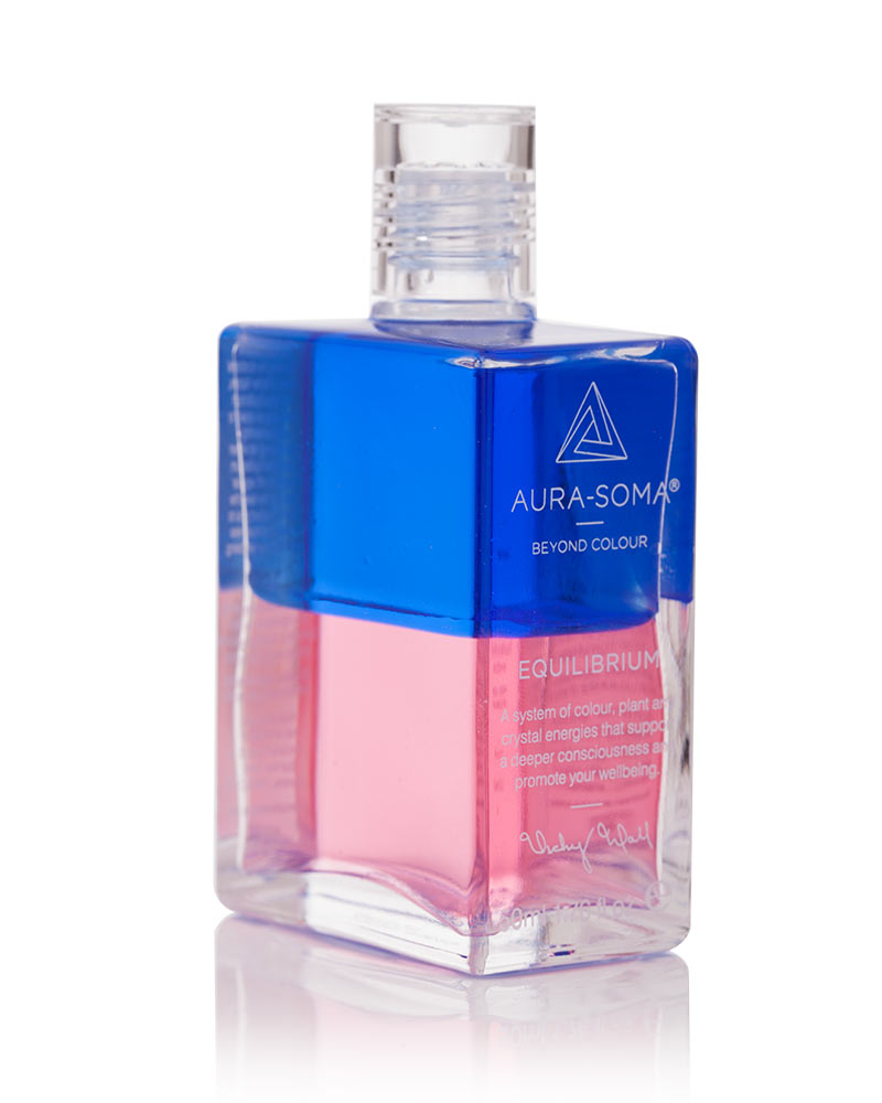 Aura-Soma Equilibrium B20 Sternenkind Aura-Soma Equilibrium Flasche B20 Name der Flasche: Sternenkind: Blau über Rosa: Eine zweischichtige Glasflasche mit klarem Deckel.