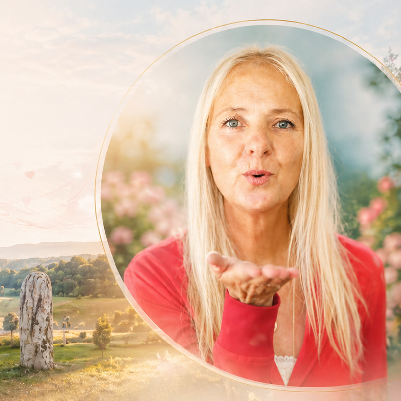 Dev Aura Seminar in England mit ruhiger heller Atmosphäre und Gartenstimmung