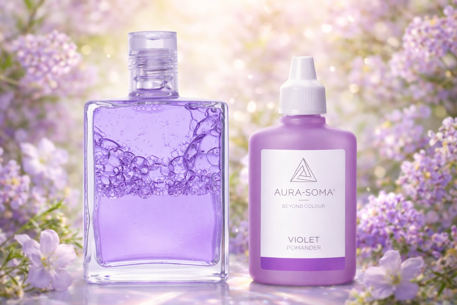 Aura-Soma Equilibrium B56 Saint Germain + Pomander Violet